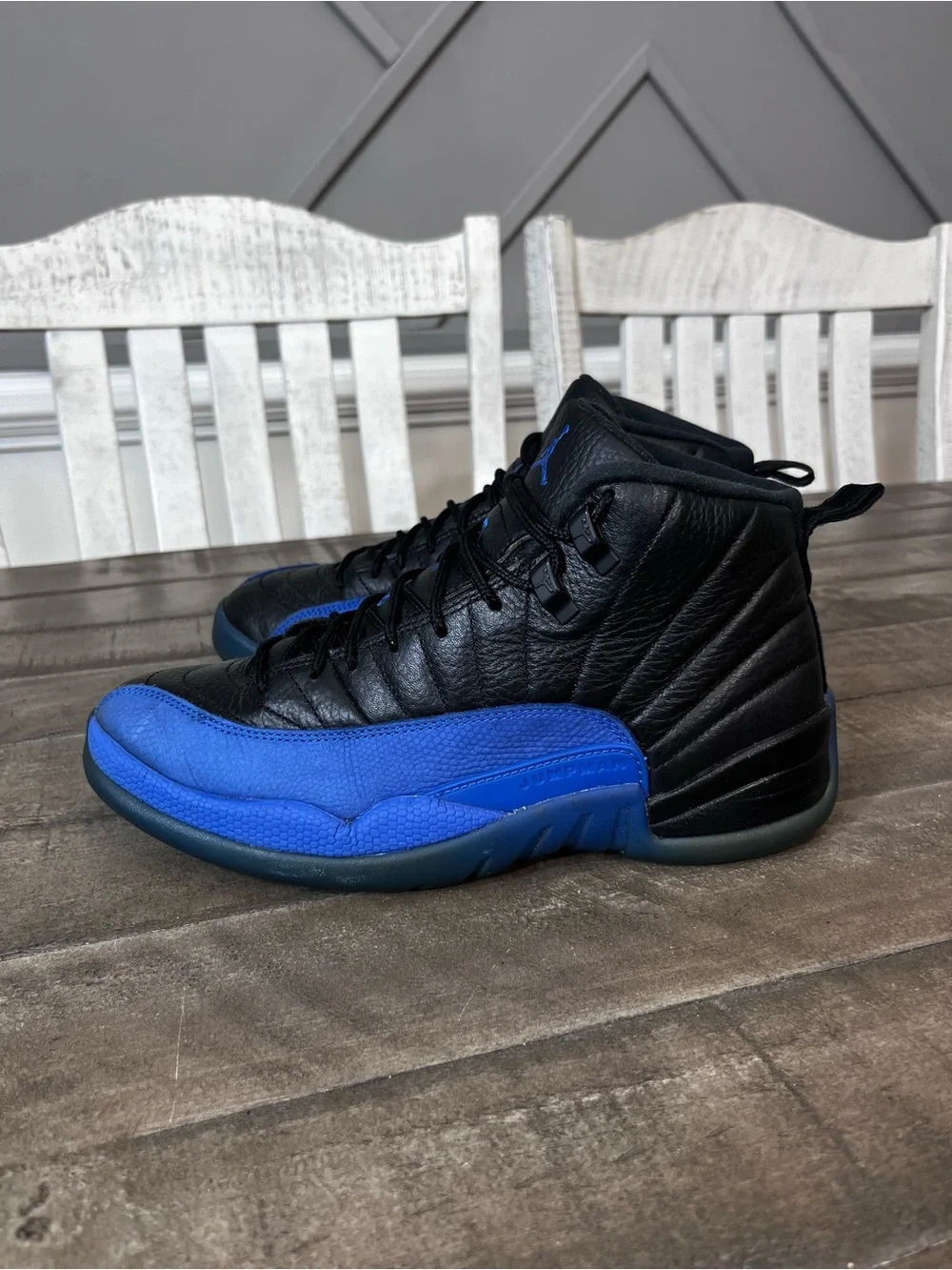 Nike Air Jordan Retro 12 Black Game Royal Size 8 Men's